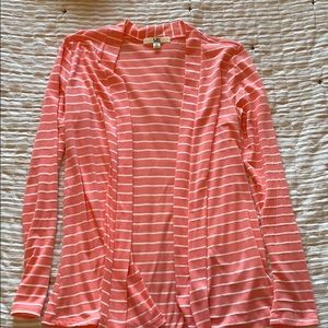 Coral White Cardigan